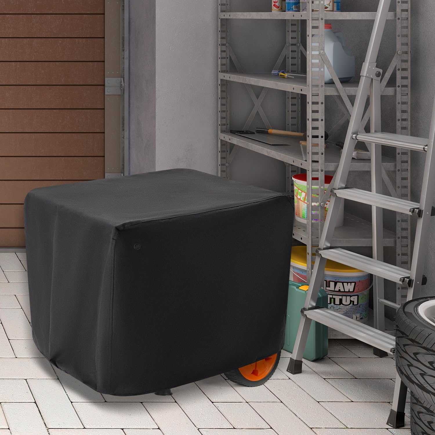 Waterproof Generator Covers for Outside, Heavy Duty Thicken 900D Polyester Fabric Portable Generator Covers Universal Fits for Most Generators 10000-15000 Watt, Black (38"L x 28"W x 30"H) - Image 7