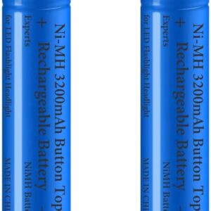 2 Pack 3200 mAh Battery Ni-MH Recha...