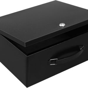 Dalmbox Portable Metal Safe Box wit...