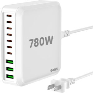 780W USB C Charger Block Fast 10-Po...