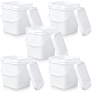 Mumufy 5 Pcs 3.5 Gallon Square Food...