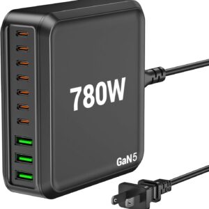 780W USB C Charger Block Fast 10-Po...