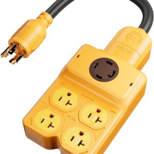 MECMO NEMA L14-30P to Four 5-20R/5-...