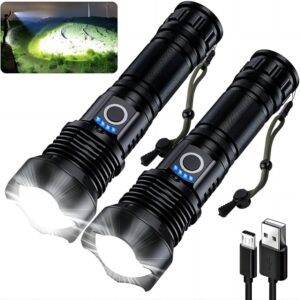 MILAOSHU Rechargeable Flashlights 9...