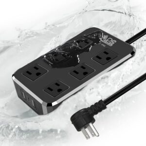 IPX6 Outdoor Power Strip Weatherpro...
