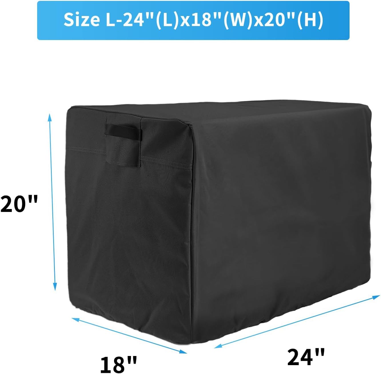 Joramoy Generator Covers Waterproof UV Protection Heavy Duty 600D Oxford Cover Universal for Wen 56310ic & Wen 3800 & Predator 3500 (24x 18x 20 inch) - Image 2