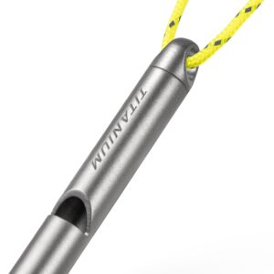Titanium Pealess Emergency Whistle,...