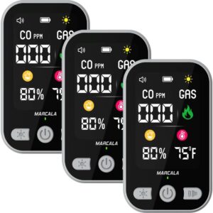 MARCALA 3-Pack Travel Carbon Monoxi...