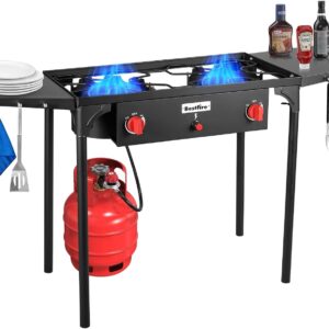 Bestfire 2 burner Camping Stove wit...