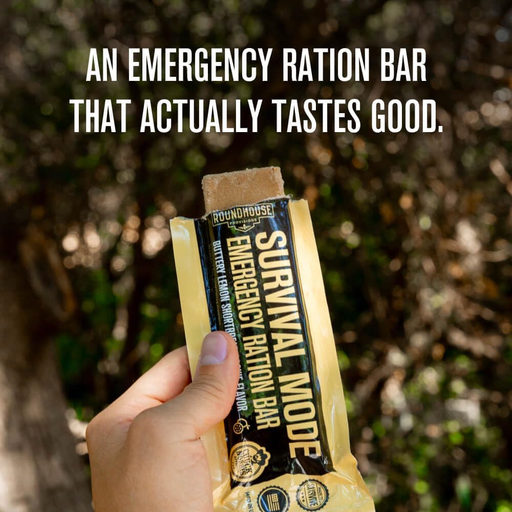 Roundhouse Provisions by Chuck Norris – Emergency Survival Food Bars, High-Calorie Lemon Shortbread with 14 Vitamins & Minerals, 5-Year Shelf Life - Image 5
