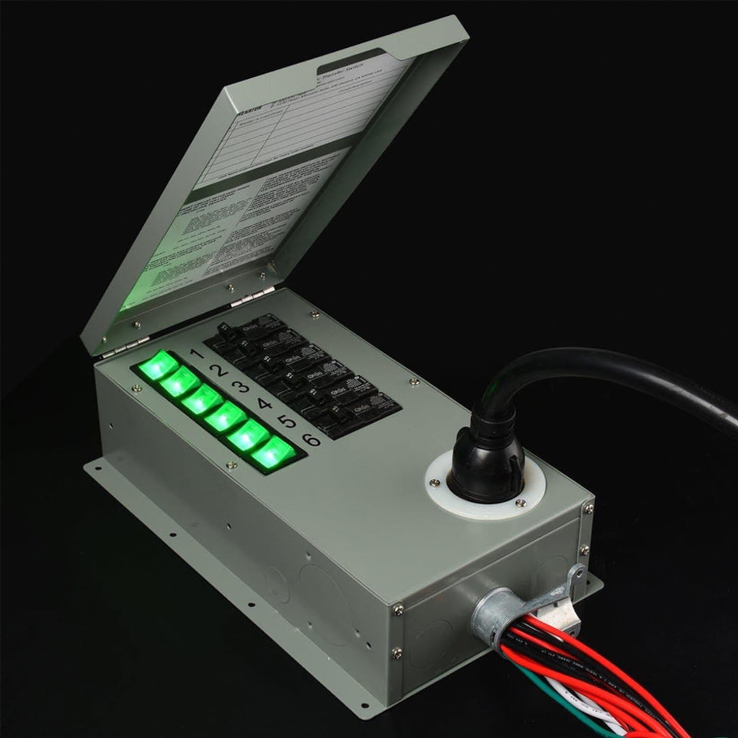 Nature's Generator Transfer Switch 6 Circuits 120V 30A Non-Automatic UL Power Transfer Kit(Indoor) - Image 8