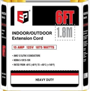 EP 12/3 6 FT Indoor Outdoor Yellow ...