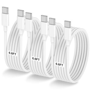 3-Pack 6.6FT 60W USB C to USB C Cab...