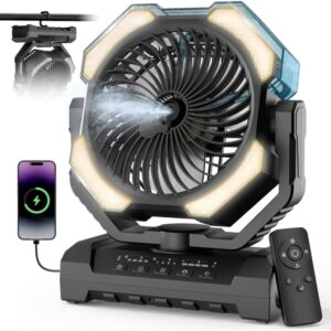 Camping Misting Fan – 24000mA...