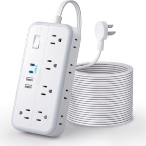 Flat Extension Cord 25 FT, NTONPOWE...