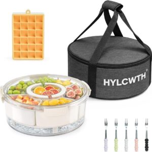Divided Serving Tray with Lid and H...