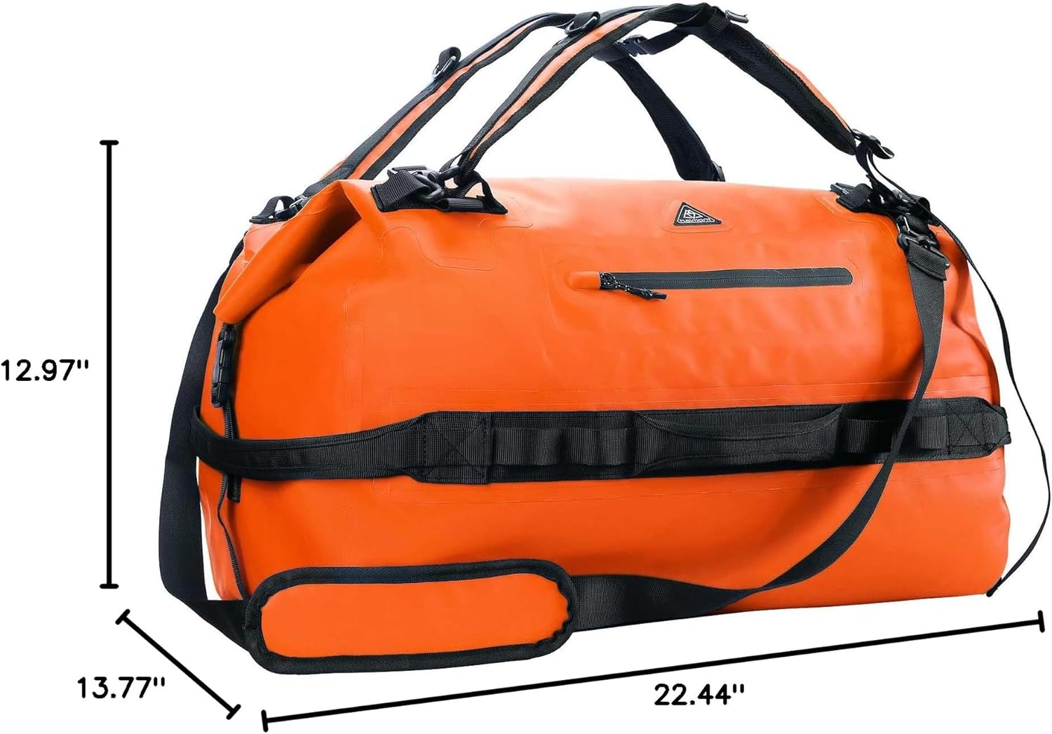 Haimont Large Waterproof Duffel Backpack Roll-Top Heavy Duty Dry Duffle Bag for Boating, Travel, Motorcycle, Kayaking, Camping, 60L - Image 9