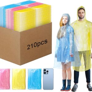 twoworld 210 Pcs Disposable Rain Po...