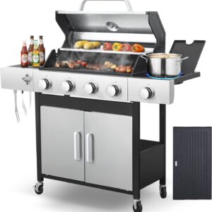 Propane Gas Grill 4 Burner, 49,000 ...