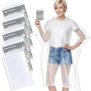 APEXUP Disposable Rain Ponchos for ...