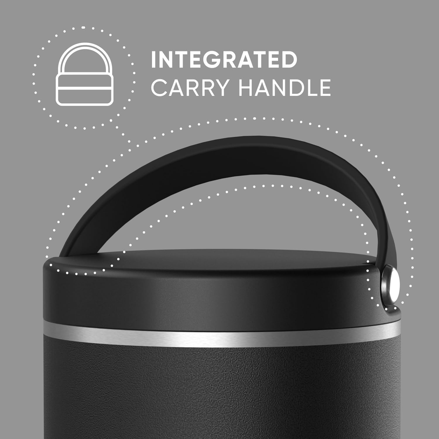 Hydrapeak 32oz Stainless Steel Vacuum Insulated Food Jar for Hot Food and Cold Food, Wide Mouth Leak-Proof Soup Jar for Adults, 10 Hours Hot and 16 Hours Cold (Black) - Image 2