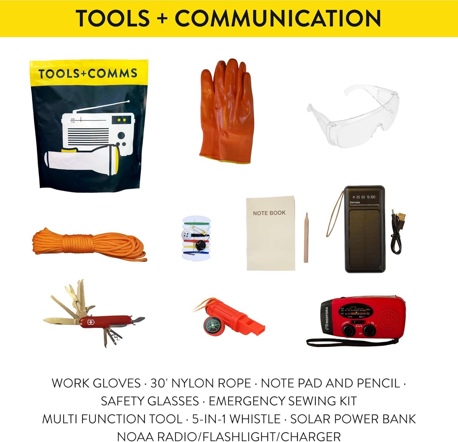 Complete Earthquake Bag - 3 Day Emergency kit for Earthquakes, Hurricanes, Wildfires, Floods + Other disasters - Image 2