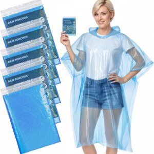 APEXUP Disposable Rain Ponchos for ...