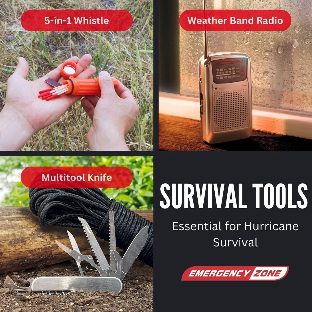 2 Person Hurricane Survival Kit | Disaster Preparedness Kit Packed w/Hurricane Preparedness Items & Hurricane Supplies When You Need It Most - Image 7