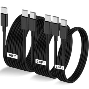 3-Pack Black [3.3FT+6.6FT+10FT] 60W...