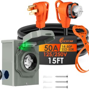15FT 50 Amp Generator Cord and Powe...