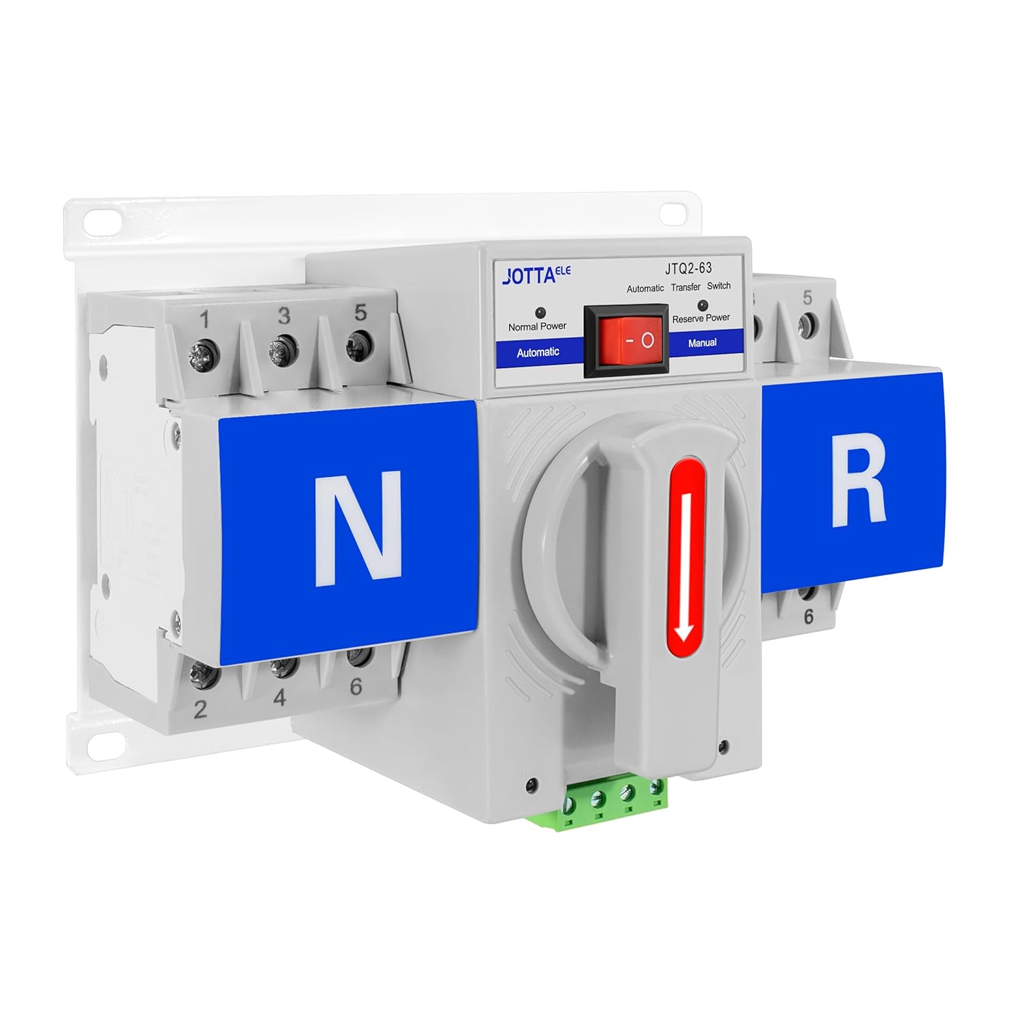 Dual Power Automatic Transfer Switch,CB Type ATS, 3P 63A 220V 50/60Hz,Changeover Switch for Generator,Generlink Transfer Switch - Image 5