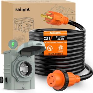 Nilight 30A 25FT Generator Extensio...