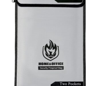 Upgraded Two Pockets Fireproof Docu...