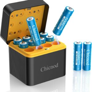 Rechargeable AA Lithium Batteries w...