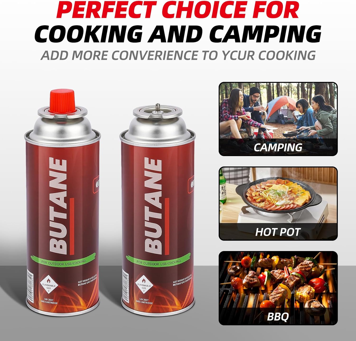 Butane Fuel Canisters for Portable Camping Stoves, Gas Burners, UL Listed (24 Pack) - Explosion Proof - RVR System - Image 4