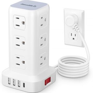 Tower Surge Protector Power Strip w...