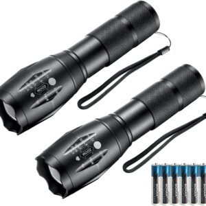 Whaply LED Flashlights, 2 Pack Tact...