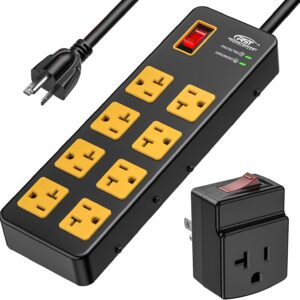 CRST 20 Amp Heavy Duty Power Strip,...