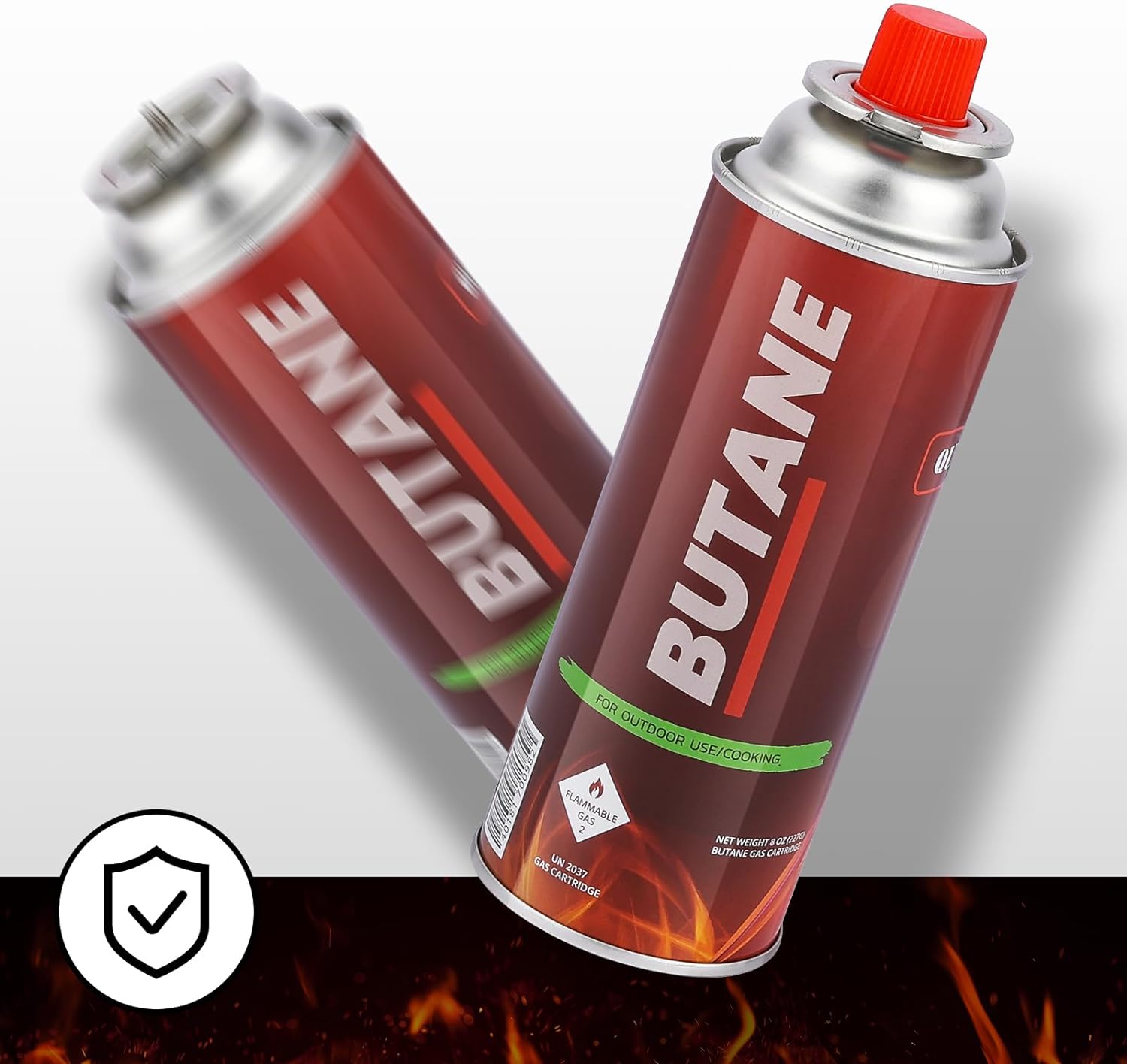 Butane Fuel Canisters for Portable Camping Stoves, Gas Burners, UL Listed (24 Pack) - Explosion Proof - RVR System - Image 6