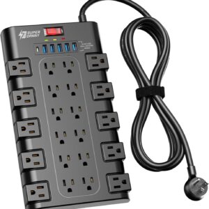 Power Strip, SUPERDANNY Surge Prote...