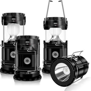 DIBMS 4-Pack Solar Camping Lantern,...