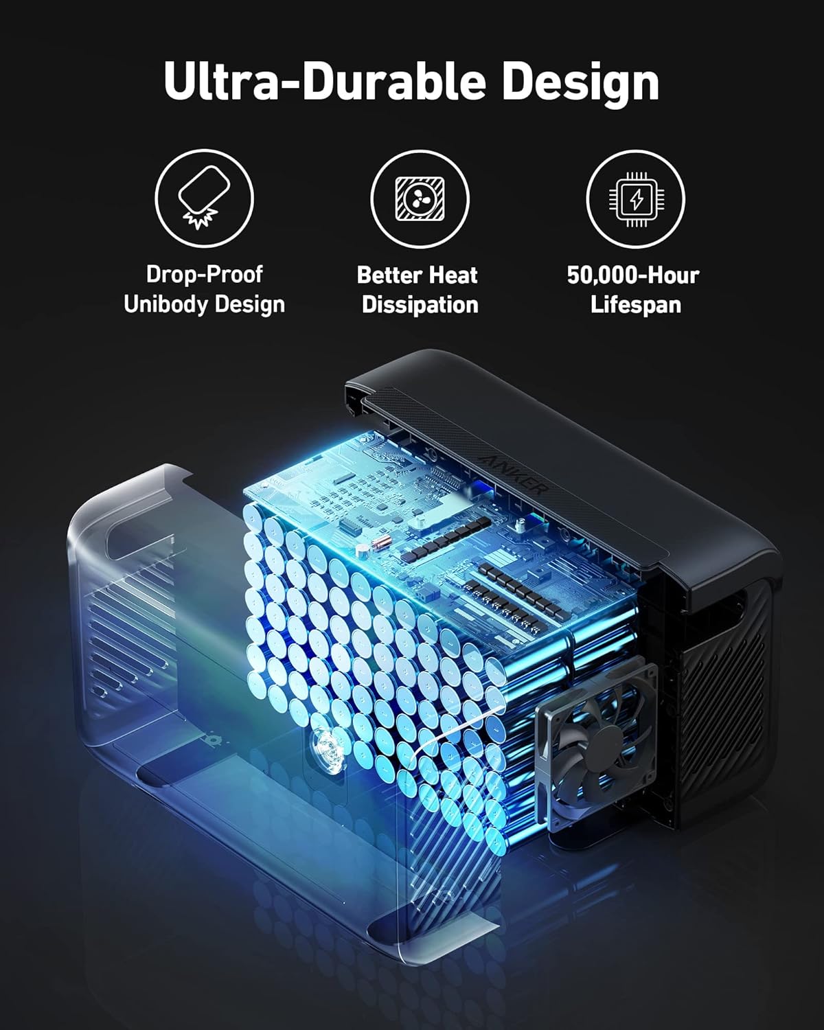 Anker Powerhouse 760 Portable Power Station Expansion Battery (2048Wh), 6× Longer Lifespan LiFePO4 Batteries, 2048Wh Extra Battery SOLIX F2000 - Image 5