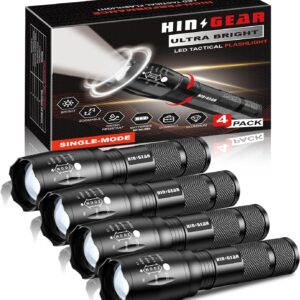 1 Mode Flashlights 4 Pack, Bright Z...