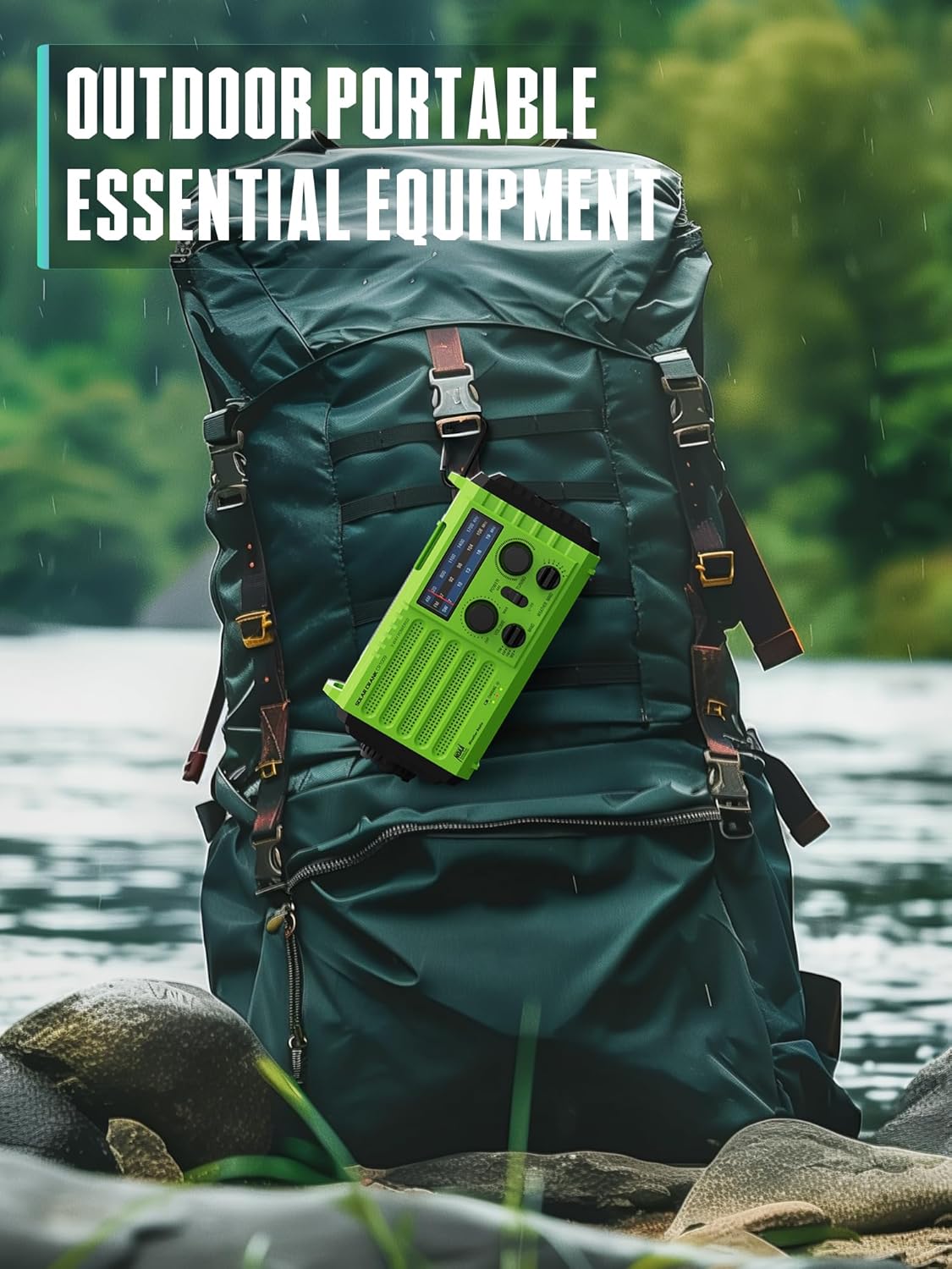 Emergency Radio with NOAA Weather Alert – Solar Hand Crank Portable AM/FM Shortwave Radio, Rechargeable Battery 5000mAh, USB Charger, Flashlight, SOS Alarm for Home Outdoor Hurricane Survival - Image 6