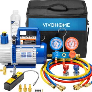 VIVOHOME 110V 1/3 HP 4CFM Single St...