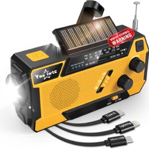 Hand Crank Emergency Radio 7400mWh ...