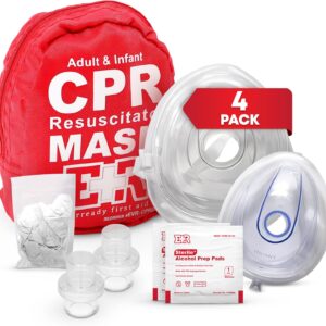 Adult and Infant CPR Mask Combo Kit...