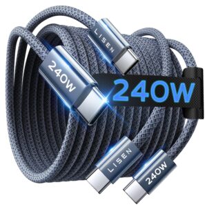 LISEN USB C to USB C Cable, 240W C ...