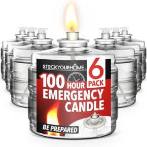 100 Hour Candle Pack of 6, Emergenc...