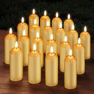 20Pack 15H+ Natural Beeswax Candles...
